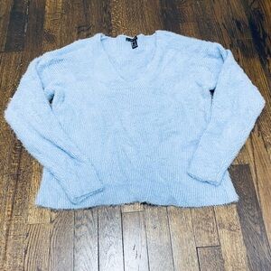 Soft fuzzy blue Forever 21 sweater